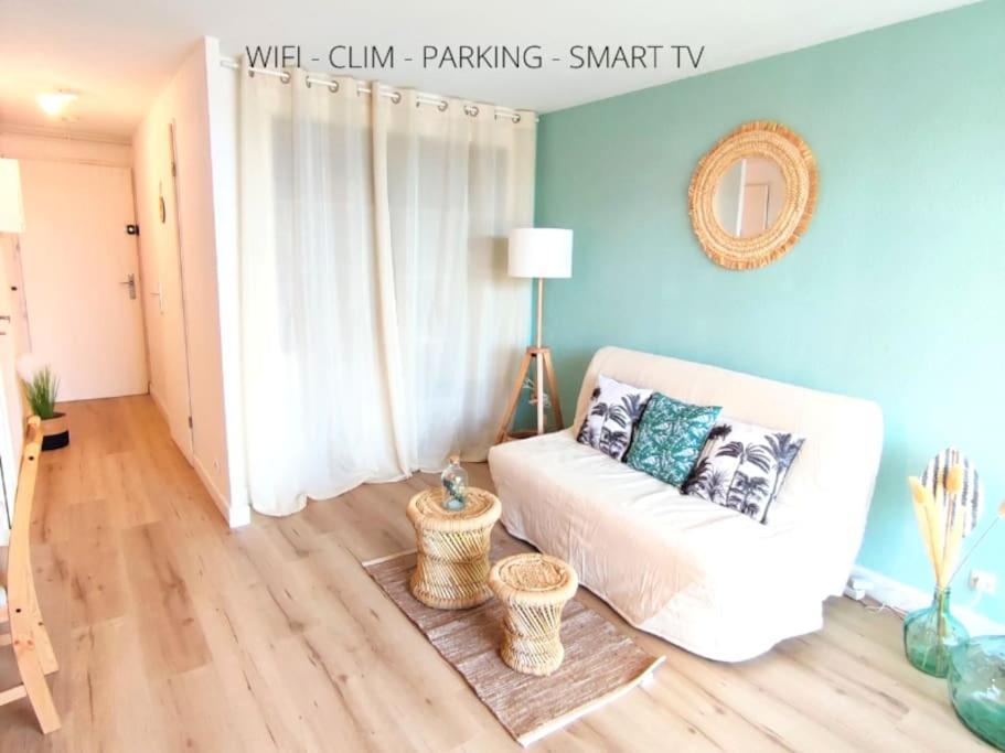 L'Escapade : Charmant T2 -Parking Gratuit, Piscine, Wifi, Clim Gruissan Exteriör bild